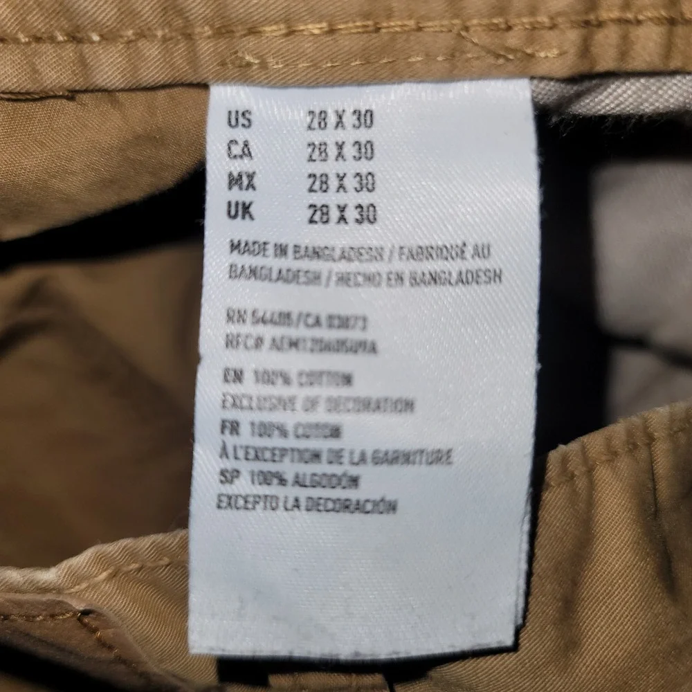 American Eagle Men's Slim Straight Chino Jean Pants 28/30 Minimalist School Work
